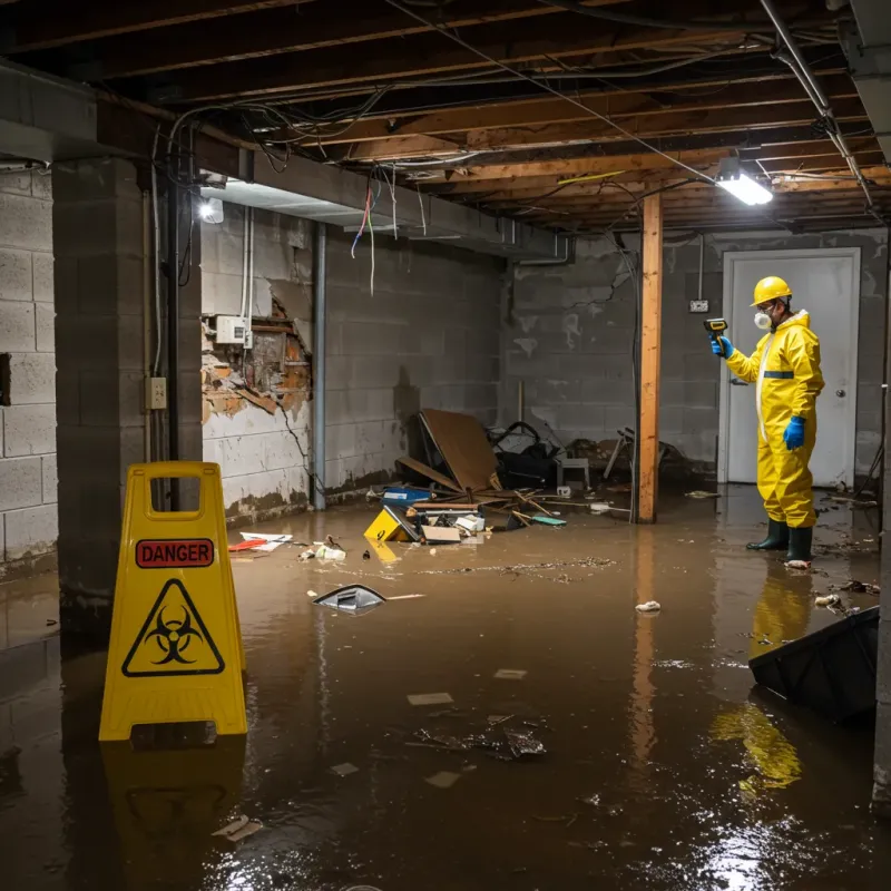Flooded Basement Electrical Hazard in Fairview Park, OH Property